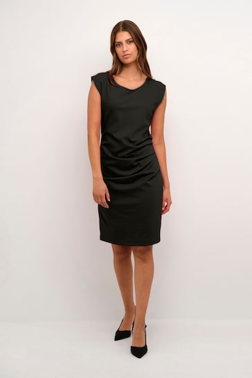 Kaffe India Sleeveless Fitted Cocktail Black Dress