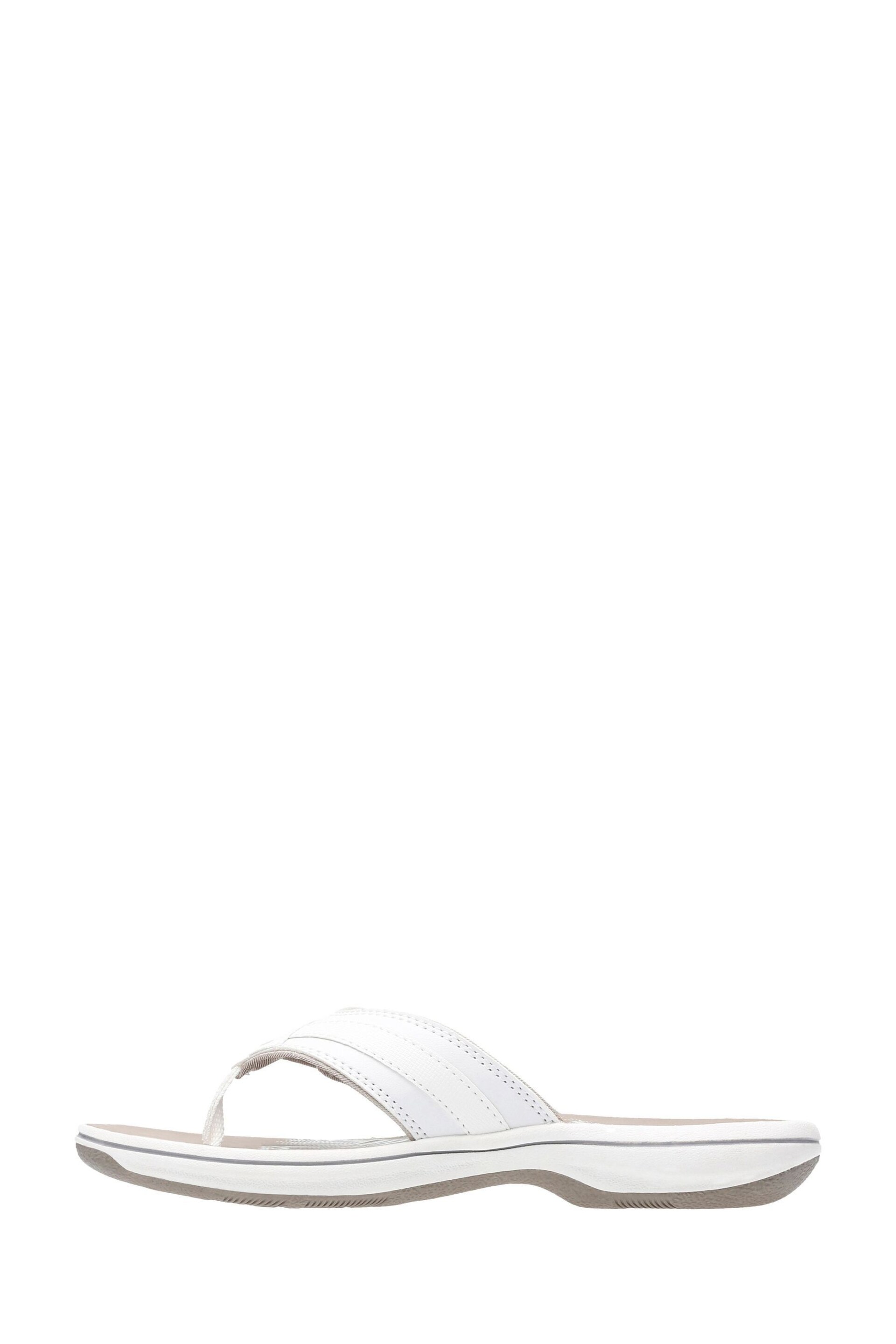 Clarks White Brinkley Sea Sandals - Image 2 of 7