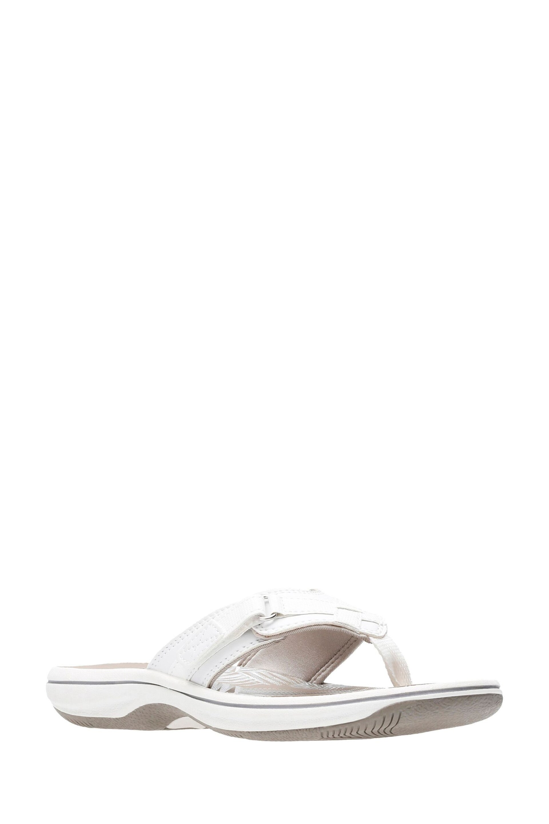 Clarks White Brinkley Sea Sandals - Image 3 of 7