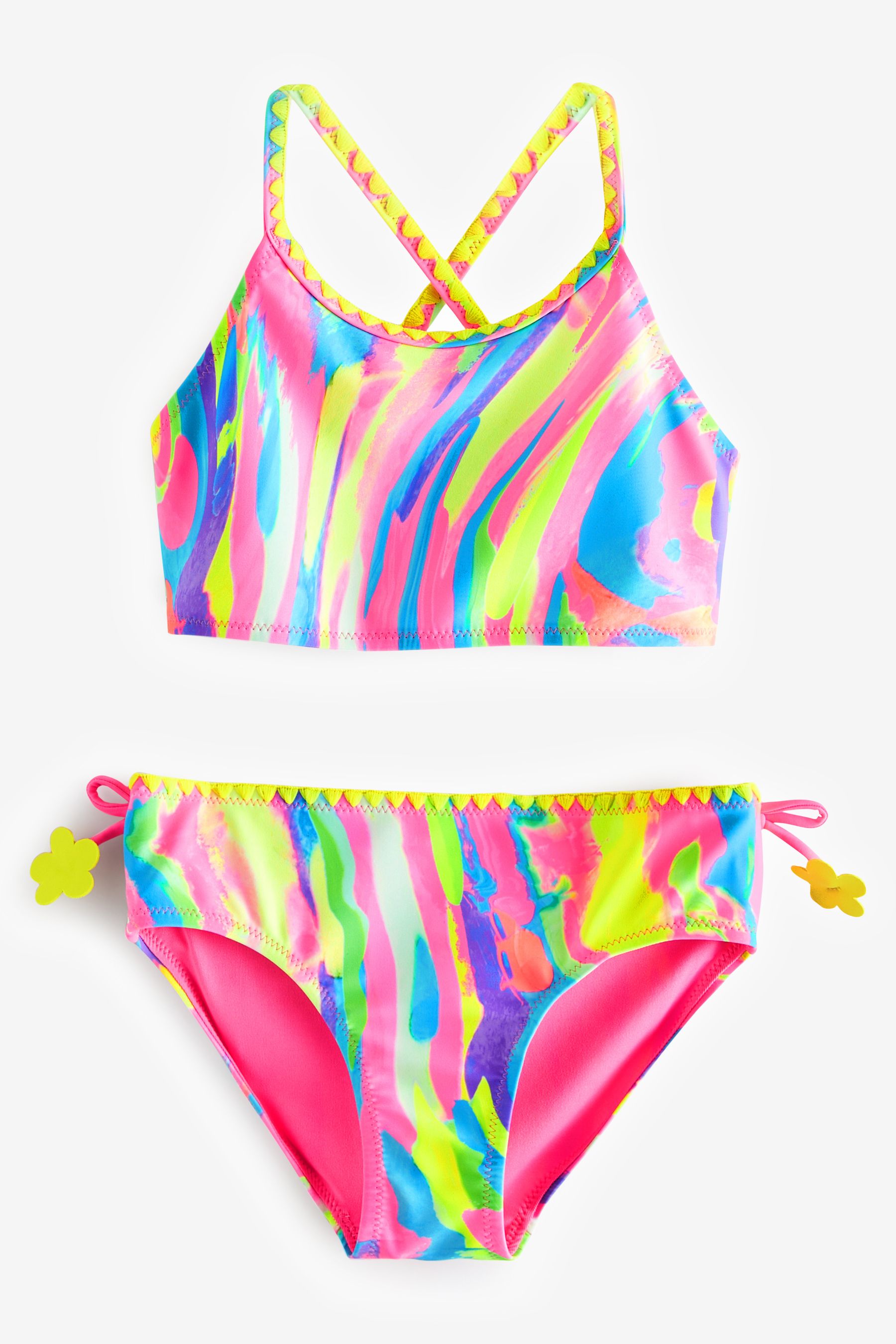 Rainbow store swimsuit top