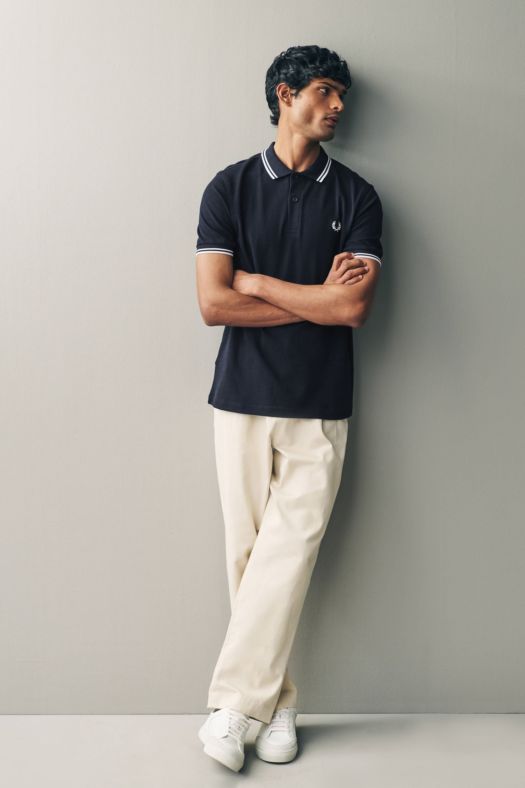 Buy Fred Perry Mens Twin Tipped 100 Cotton Polo Shirt from Next United Arab Emirates