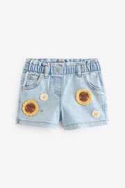 Denim Sunflower Crochet Shorts (3mths-7yrs) - Image 5 of 7