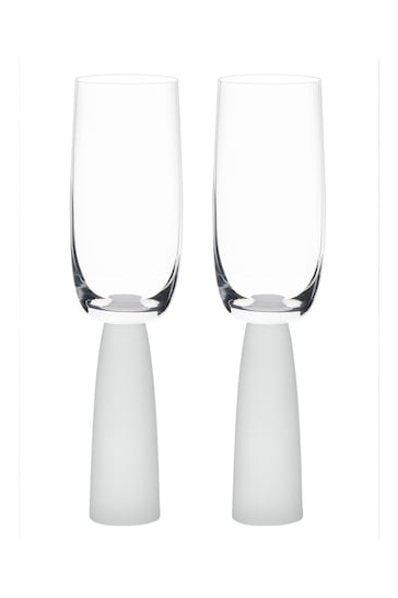 The DRH Collection Set of 2 Clear Oslo Champagne Flutes