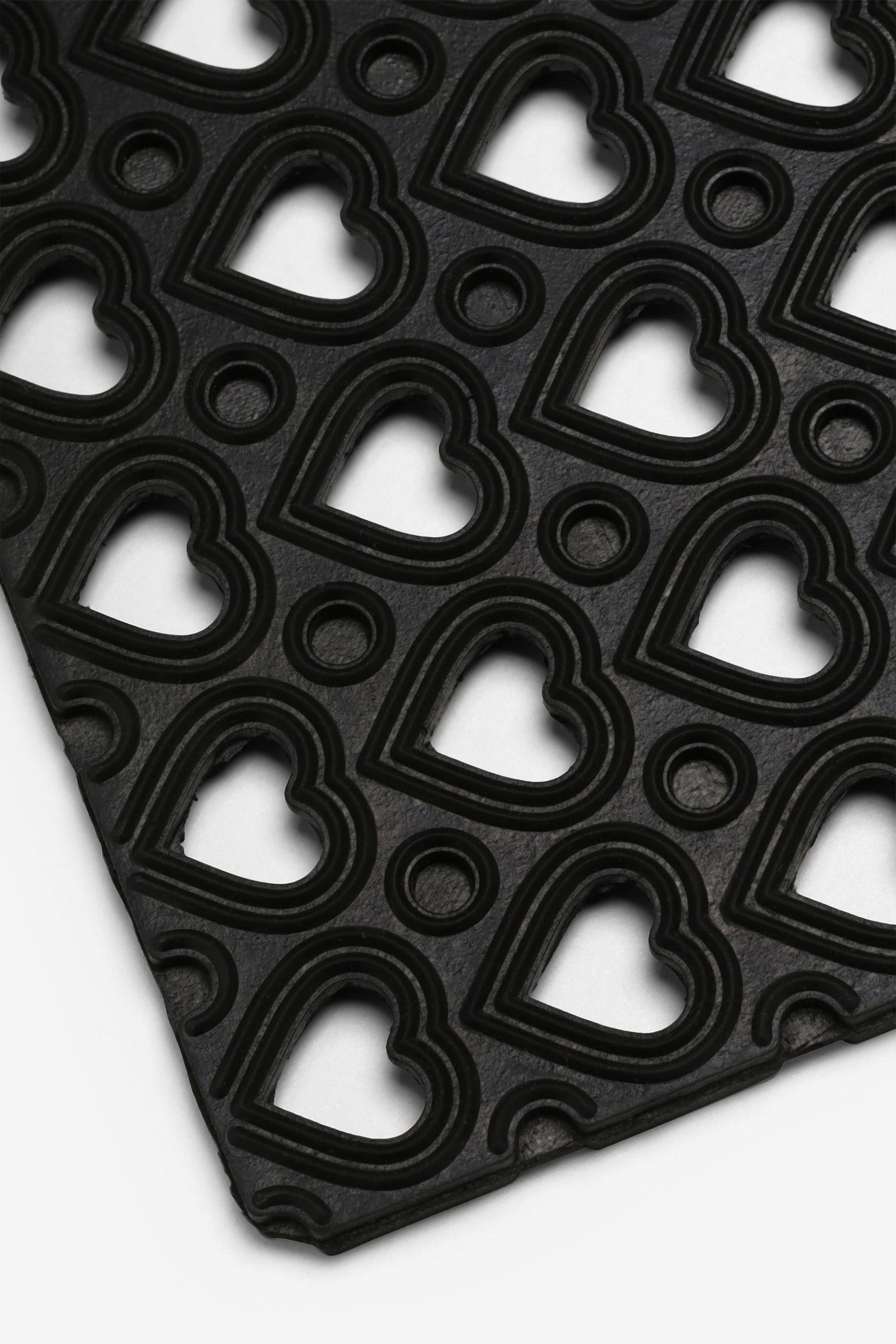 Black Mini Hearts Doormat - Image 3 of 3
