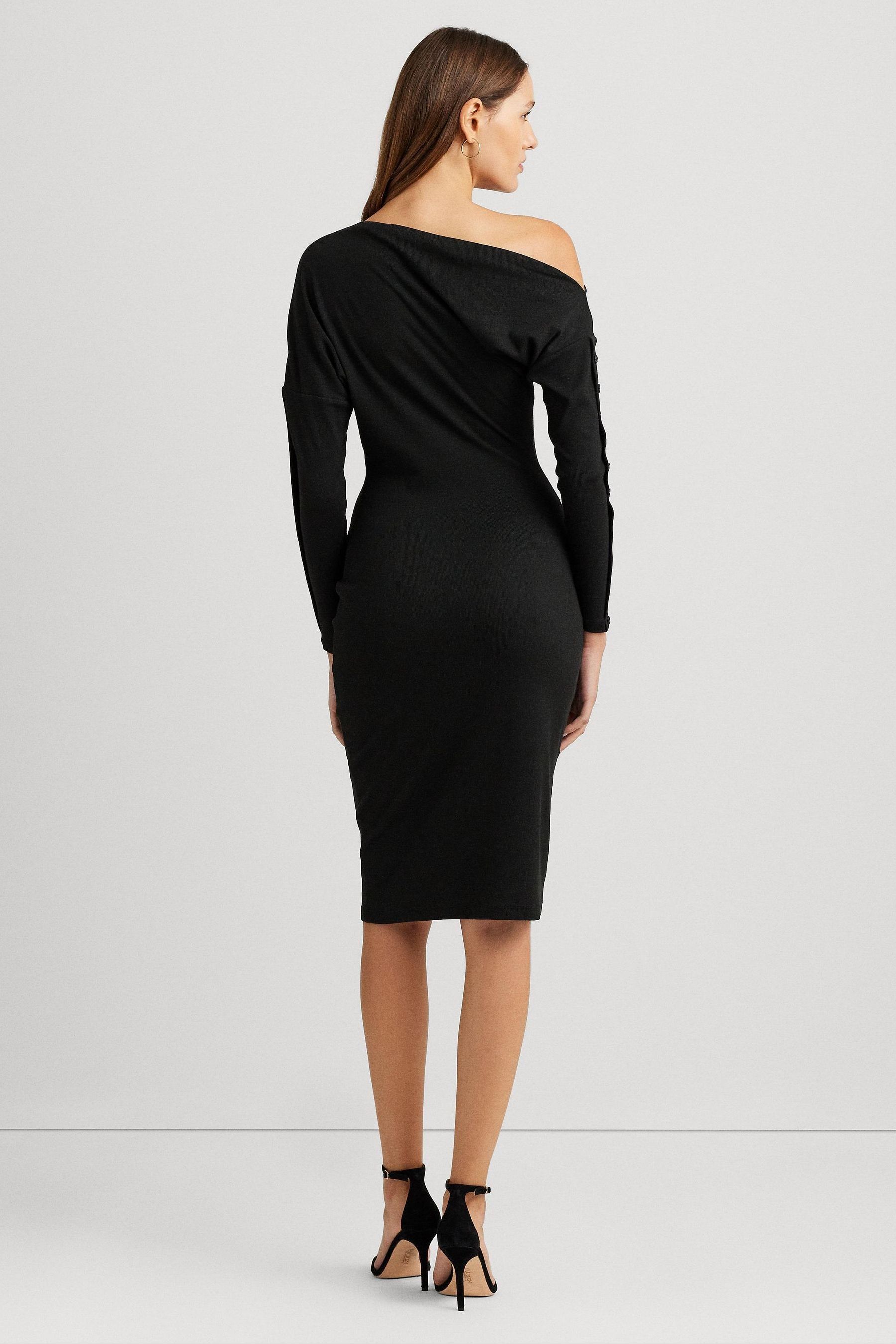 Ralph lauren black long sleeve dress deals