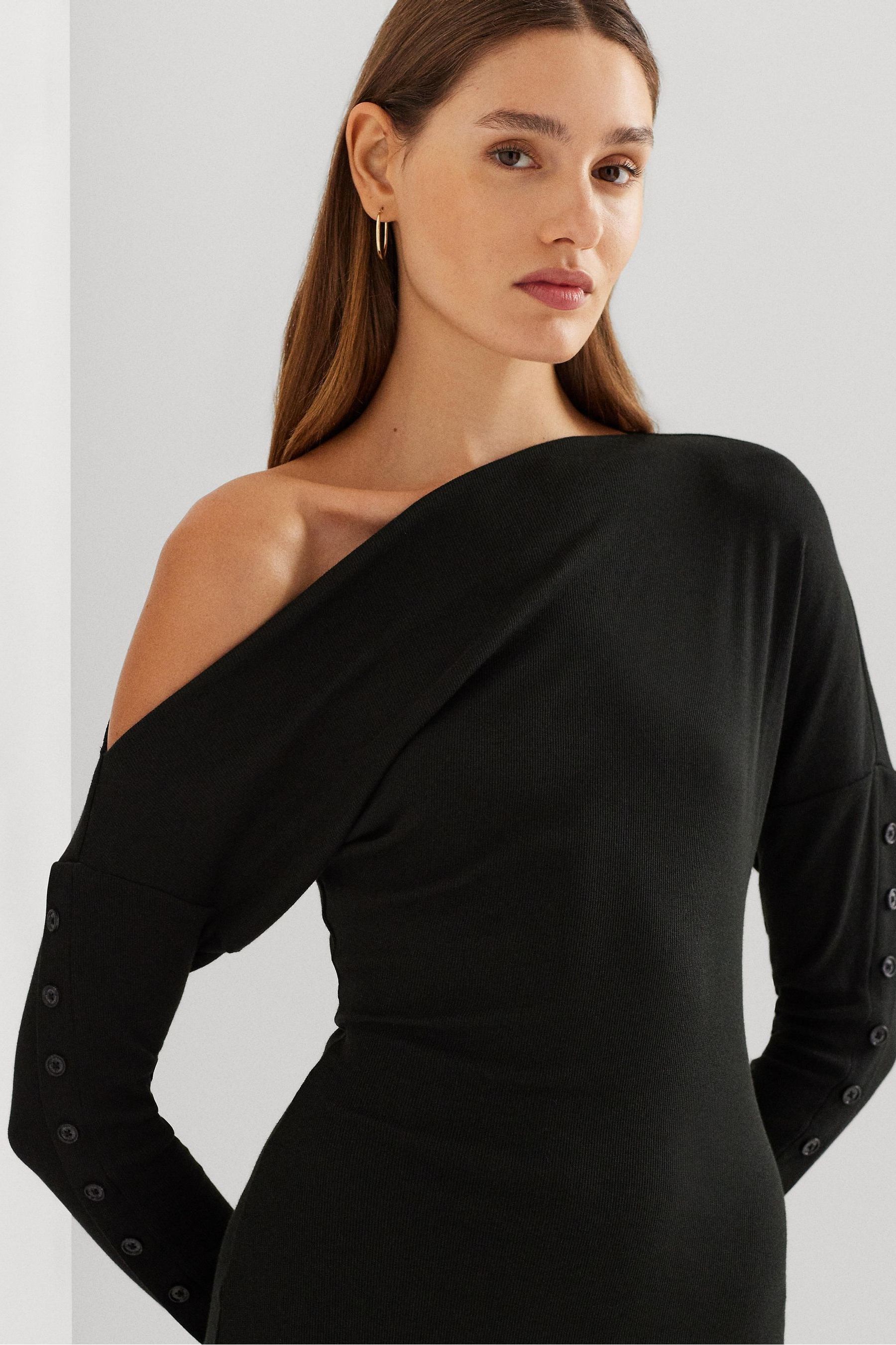 Buy Lauren Ralph Lauren Black Yaslee Dress from Next Luxembourg