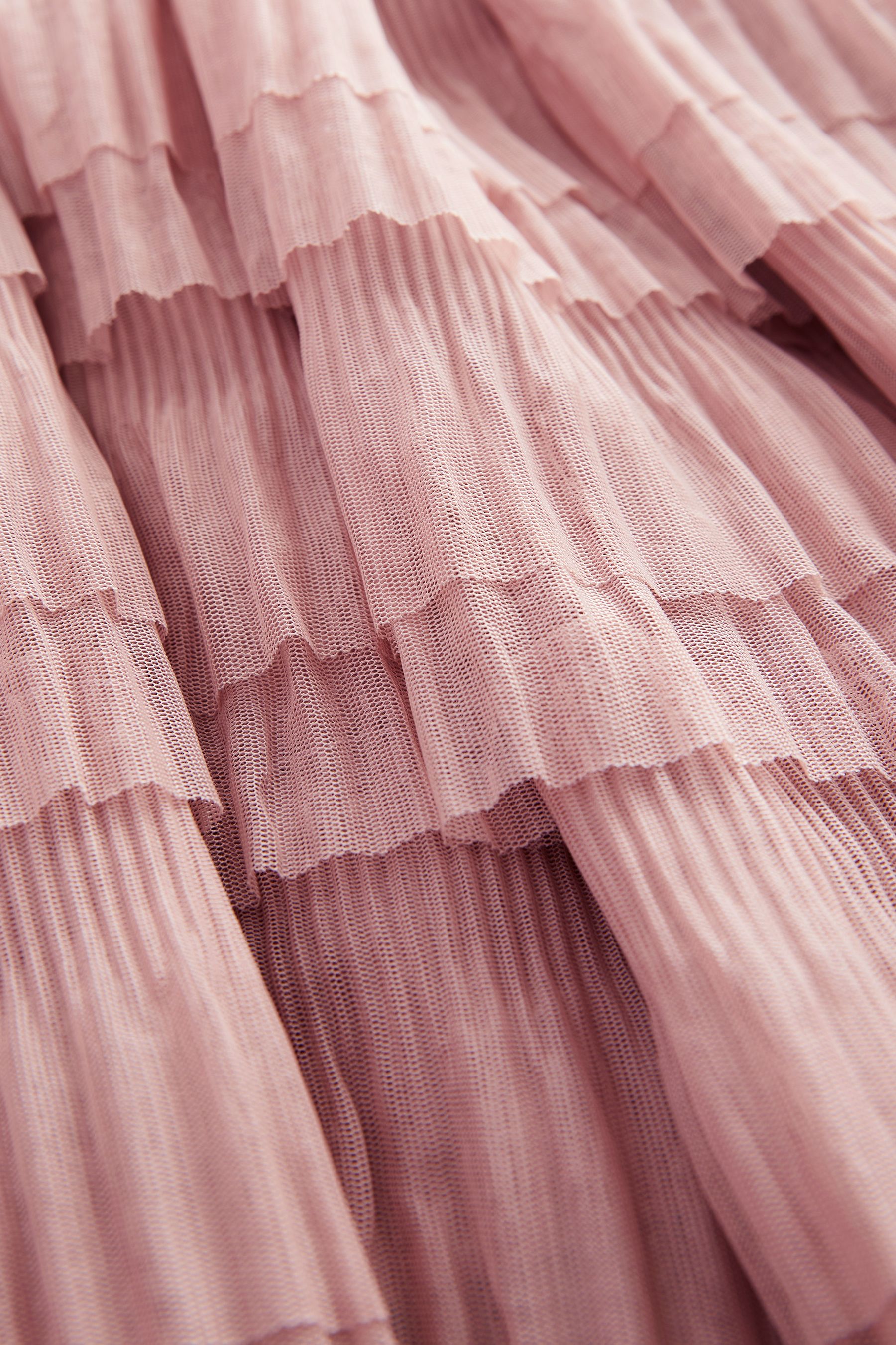 Buy Pink Mesh Tulle Midi Skirt from the Next UK online shop