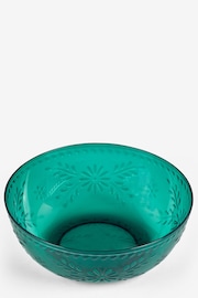 Teal Mediterranean Picnic Serveware Salad Bowl Set - Image 4 of 4