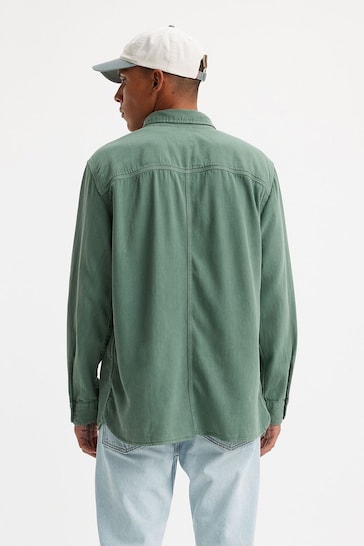 Levi's® Olie Forest Garment Dye Long Sleeve Auburn Worker Shirt
