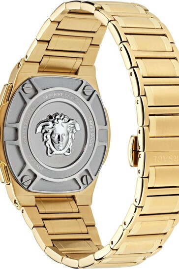 Versace Gents Gold Greca Extreme Chrono Watch