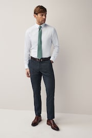 Sage Green/White Slim Fit Occasion Shirt And Tie Pack - Image 2 of 8