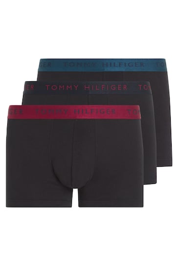 Tommy Hilfiger Blue Metallic Trunks 3 Pack