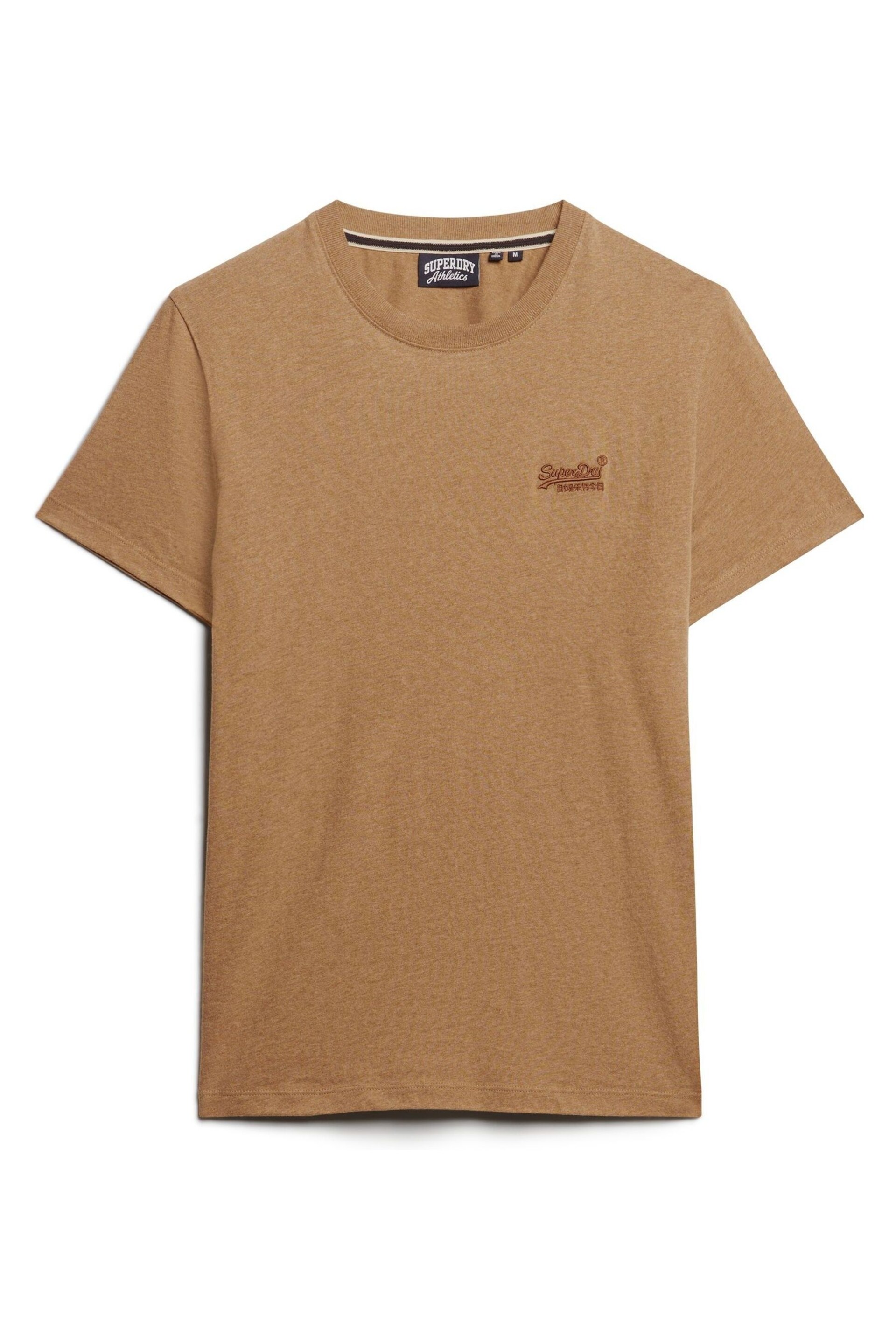 Superdry Brown Chrome Vintage Logo Cap Sleeve T-Shirt - Image 6 of 6