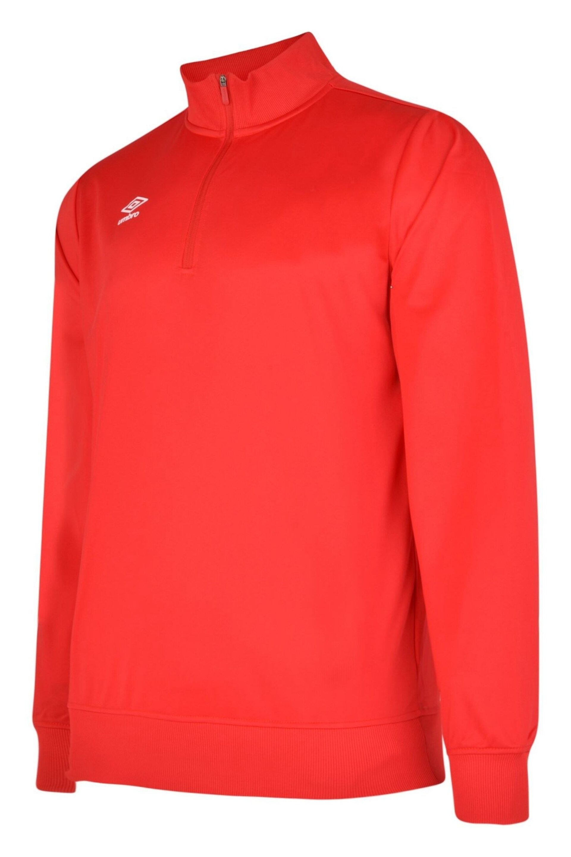 Umbro Red Half Zip Poly Sweatshirt - Image 1 of 1