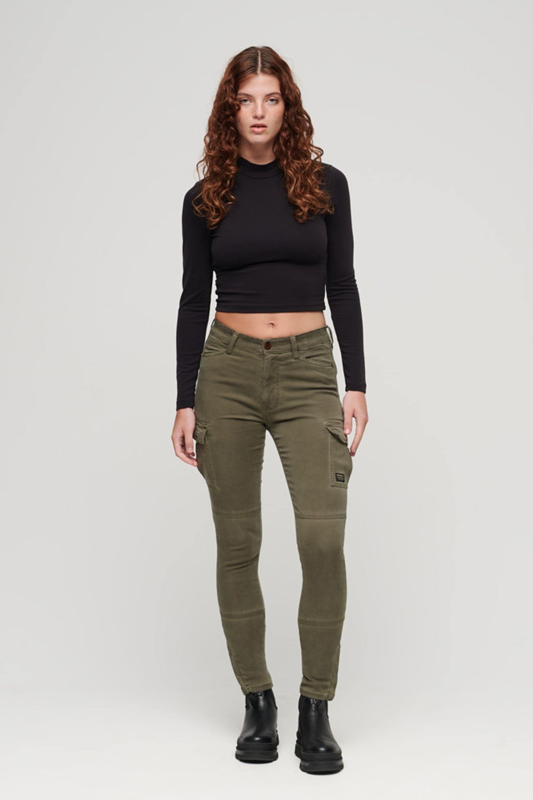 Skinny cargo joggers sales womens