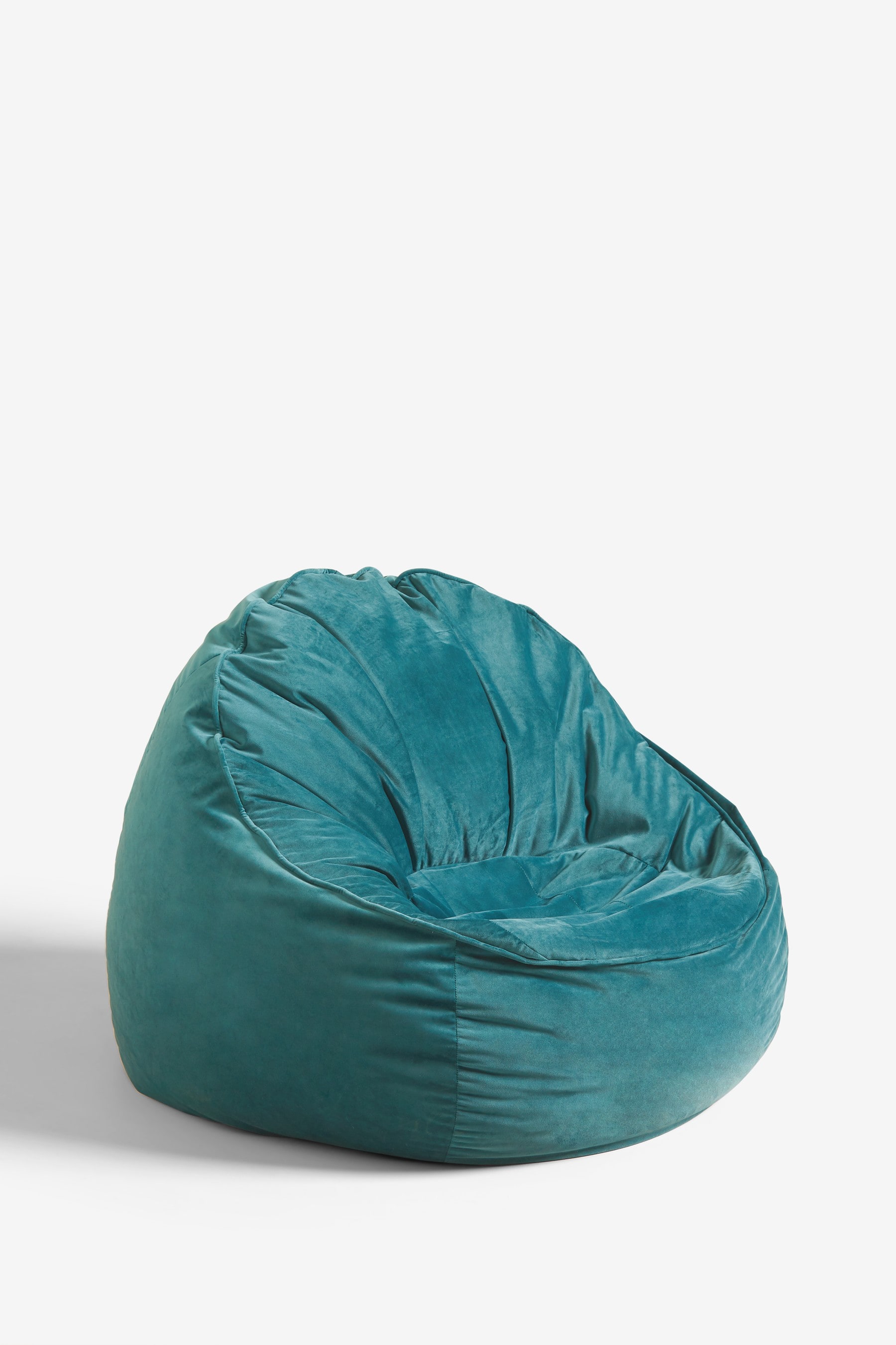 Teal velvet bean bag clearance