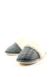 Lunar Nika Faux Fur Trim Slippers - Image 6 of 9