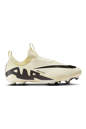 Nike Yellow Jr. Zoom Mercurial Vapor 15 Academy Firm Ground Football Boots
