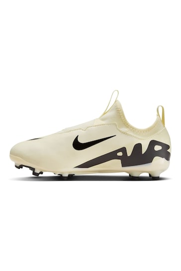 Nike Yellow Jr. Zoom Mercurial Vapor 15 Academy Firm Ground Football Boots