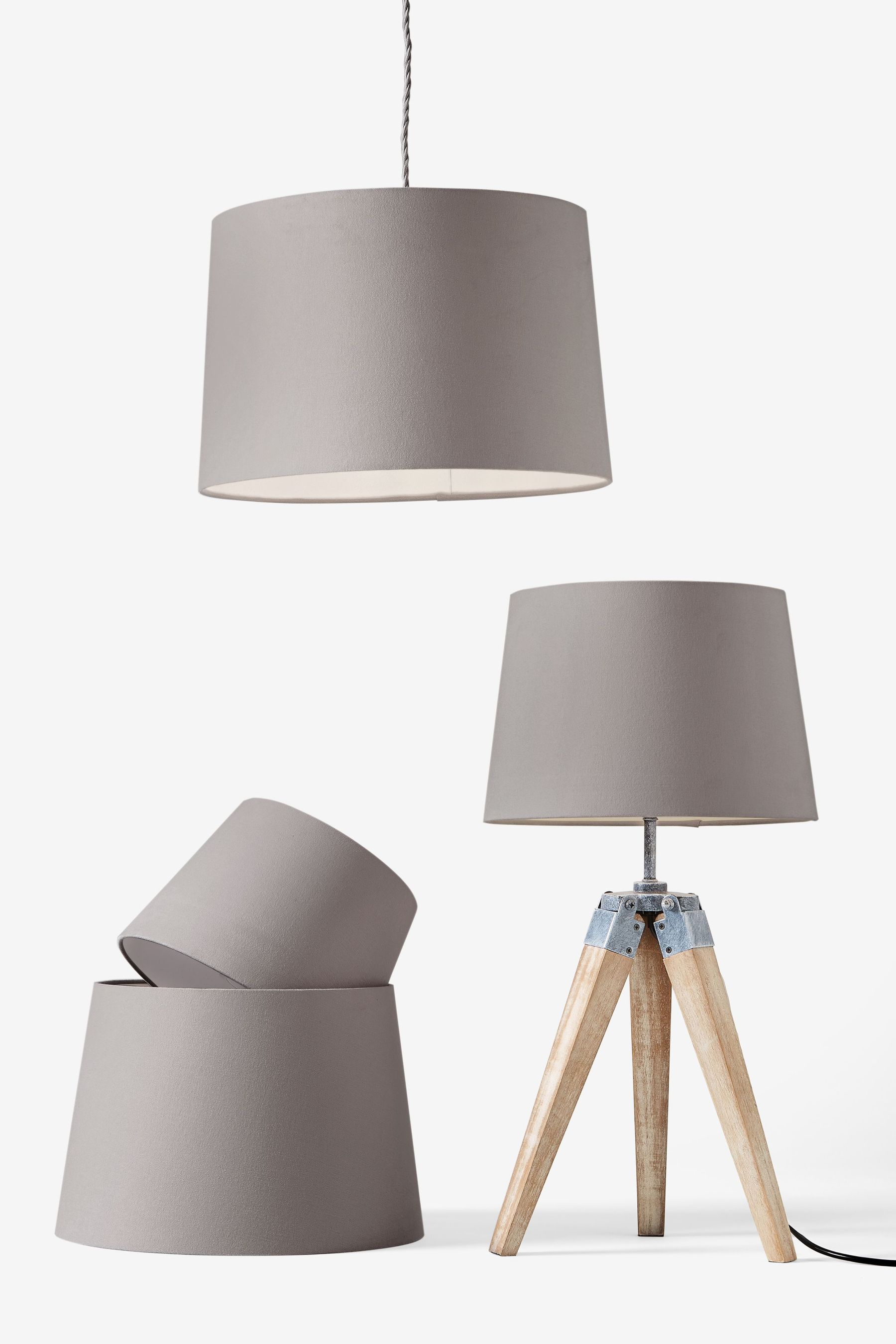 Grey Lamp Shade