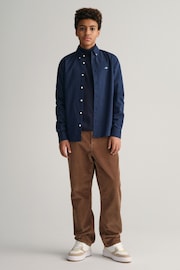 GANT Blue Shield Logo Oxford 100% Cotton Shirt - Image 1 of 4