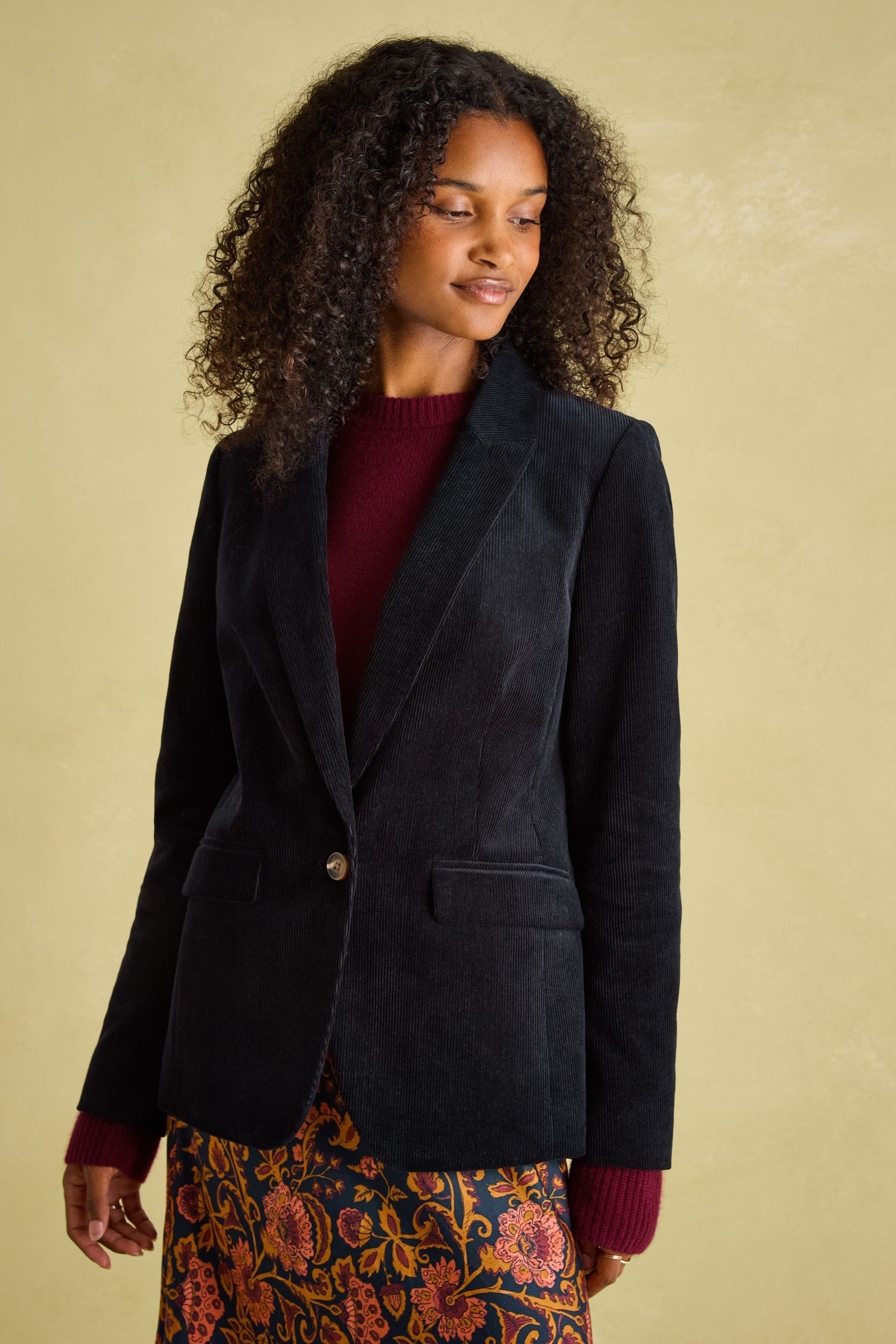Joules Holton Navy Blue Corduroy Blazer