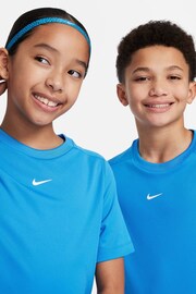 Nike Bright Blue Dri-FIT Multi + Training T-Shirt - Image 5 of 7