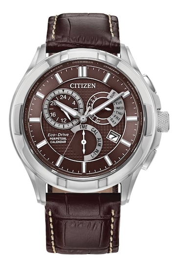 Citizen Gents Eco-Drive Classic Strap Brown Watch