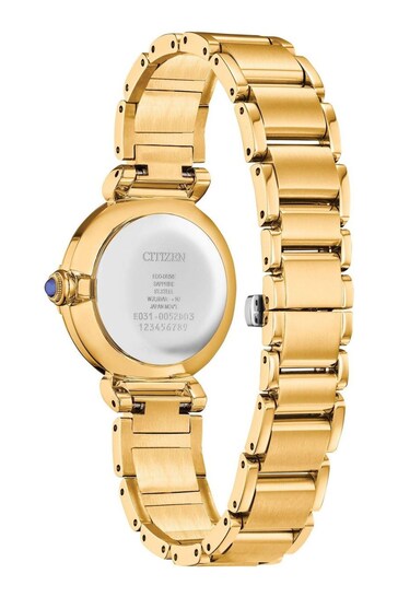 Citizen Ladies Gold Tone Eco-Drive Diamond Maybell Watch