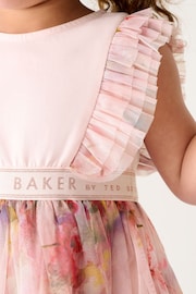 Baker by Ted Baker Floral Mesh Mockable Dress - Image 4 of 9
