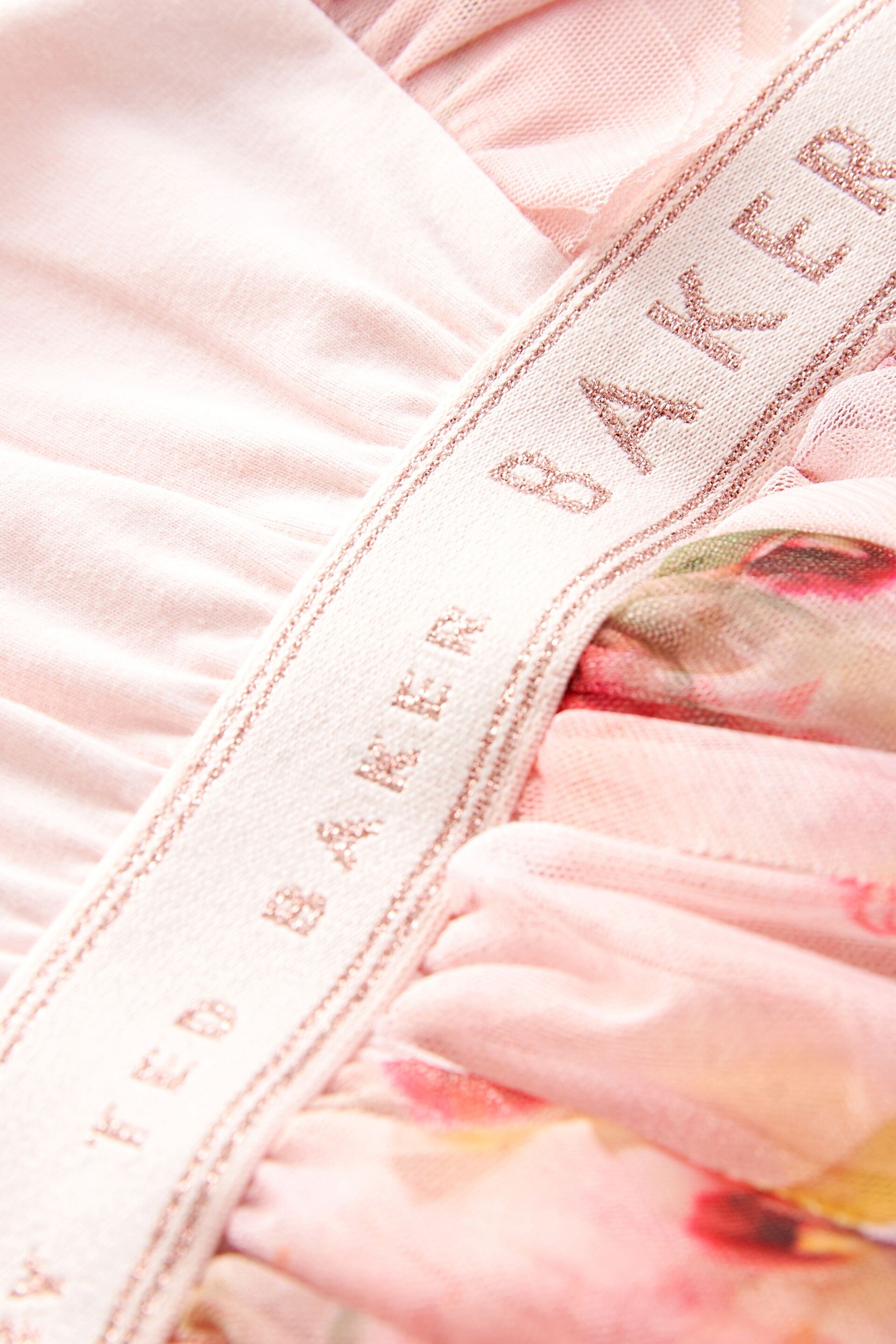 Baker by Ted Baker Floral Mesh Mockable Dress - Image 7 of 9