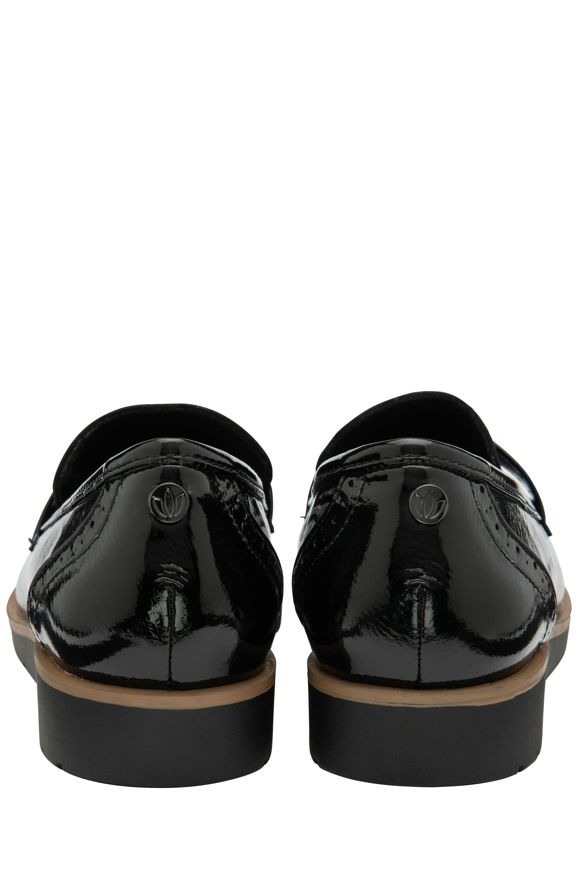 Lotus Black Patent Loafers - Image 3 of 4