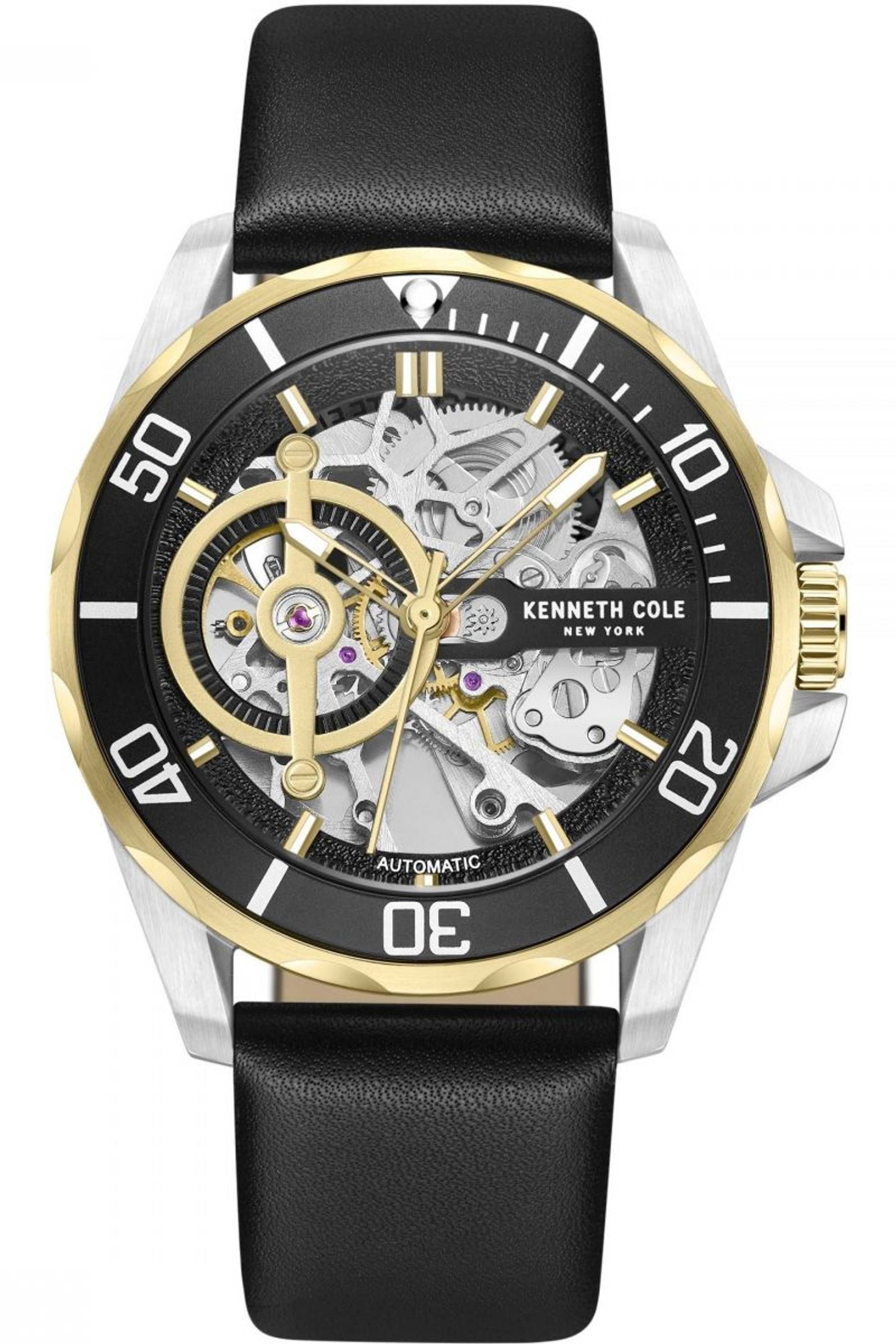 Buy Kenneth Cole Gents Automatic Black Watch from the Next UK online shop