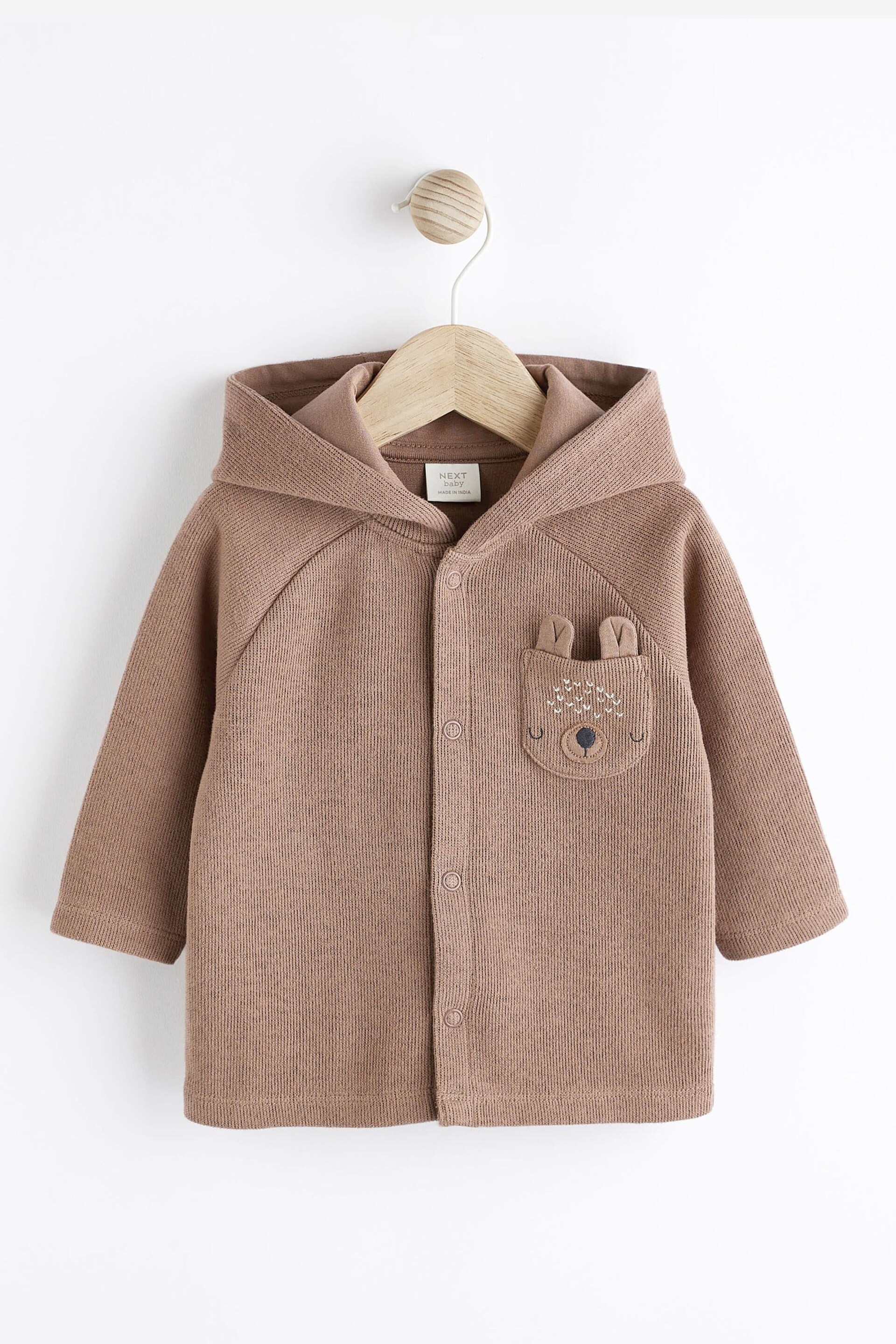 Brown Bear Cosy Baby Jersey Jacket (0mths-2yrs) - Image 1 of 7