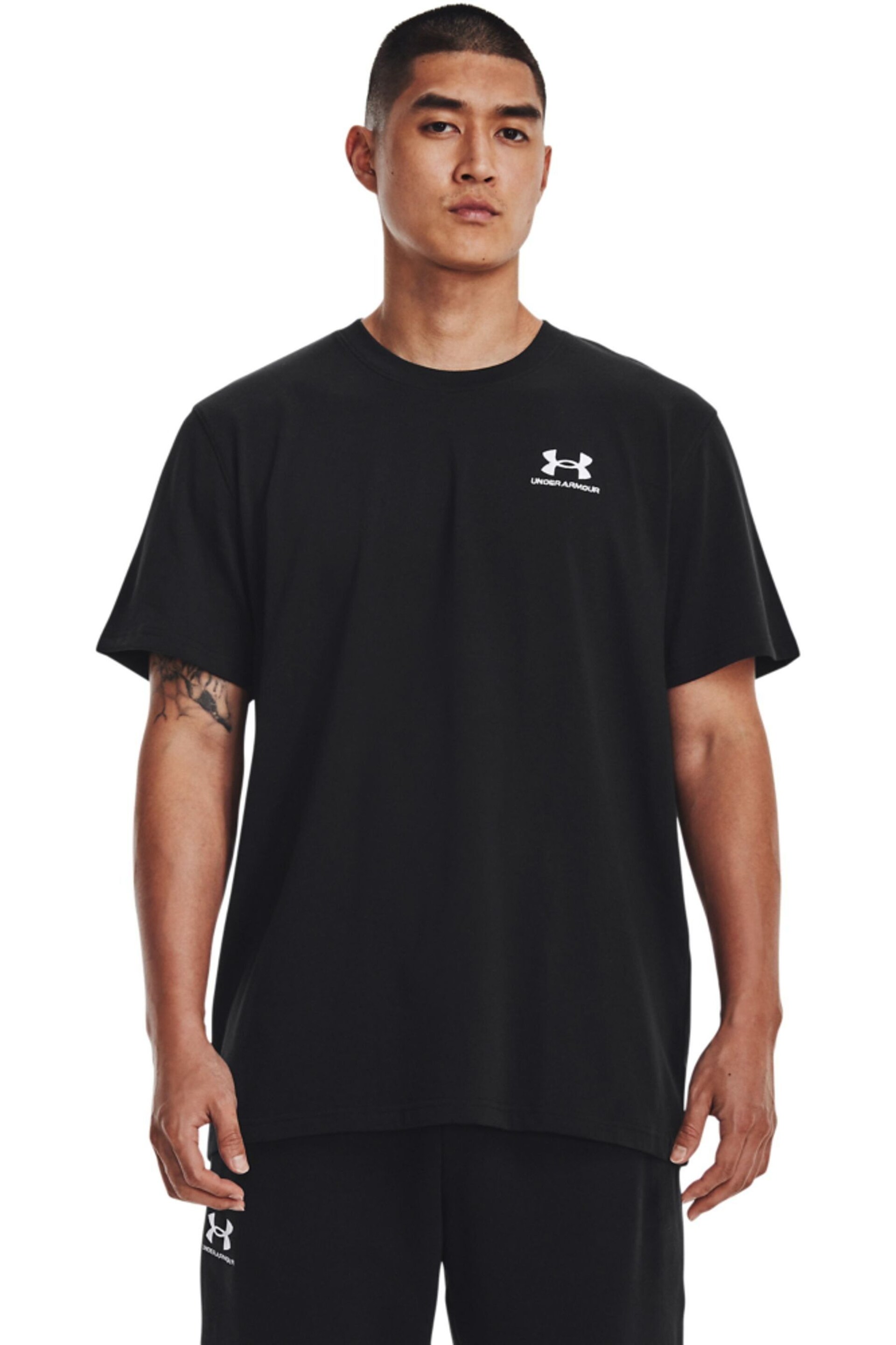 Under Armour Black Logo Heavyweight T-Shirt - Image 1 of 6