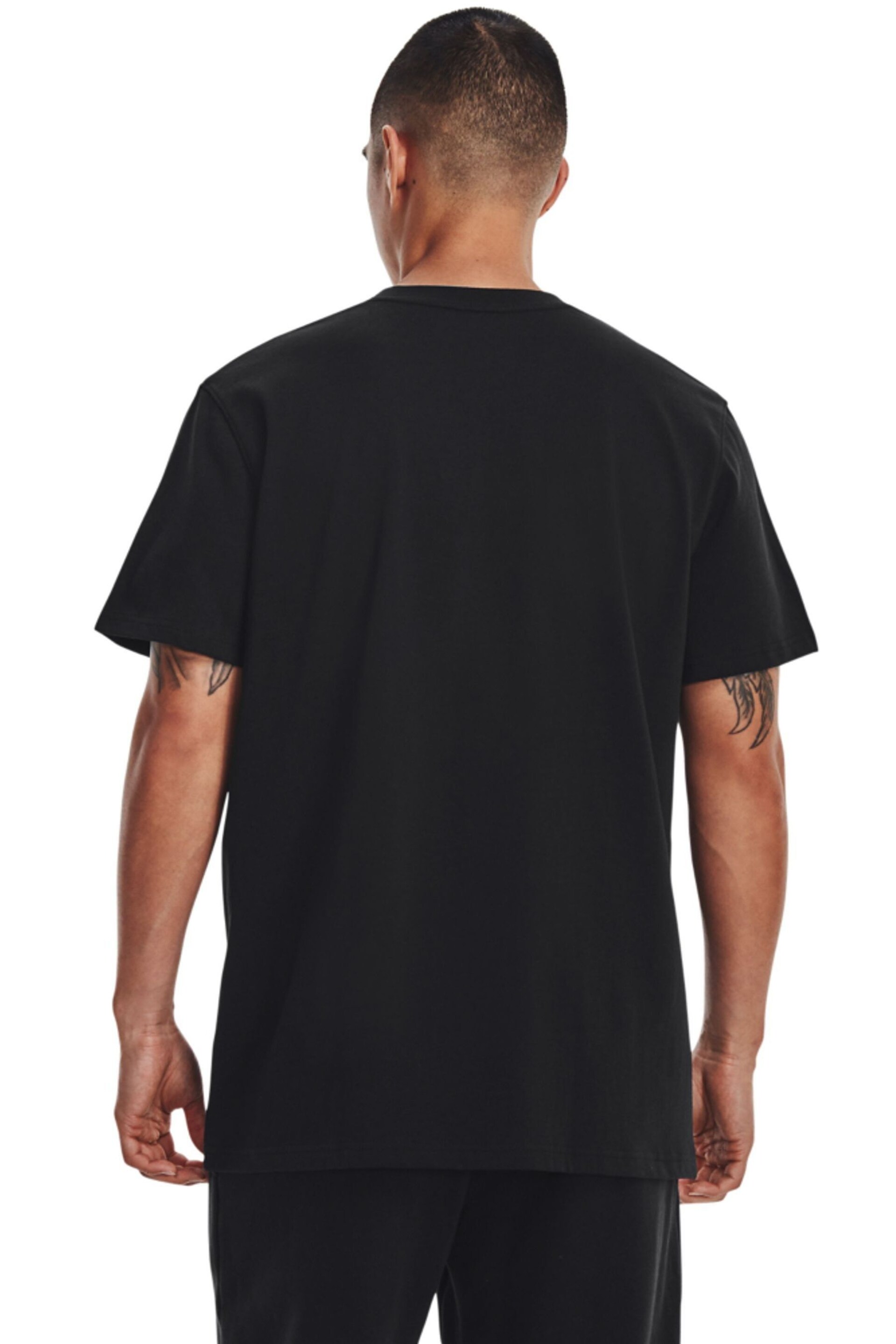 Under Armour Black Logo Heavyweight T-Shirt - Image 2 of 6