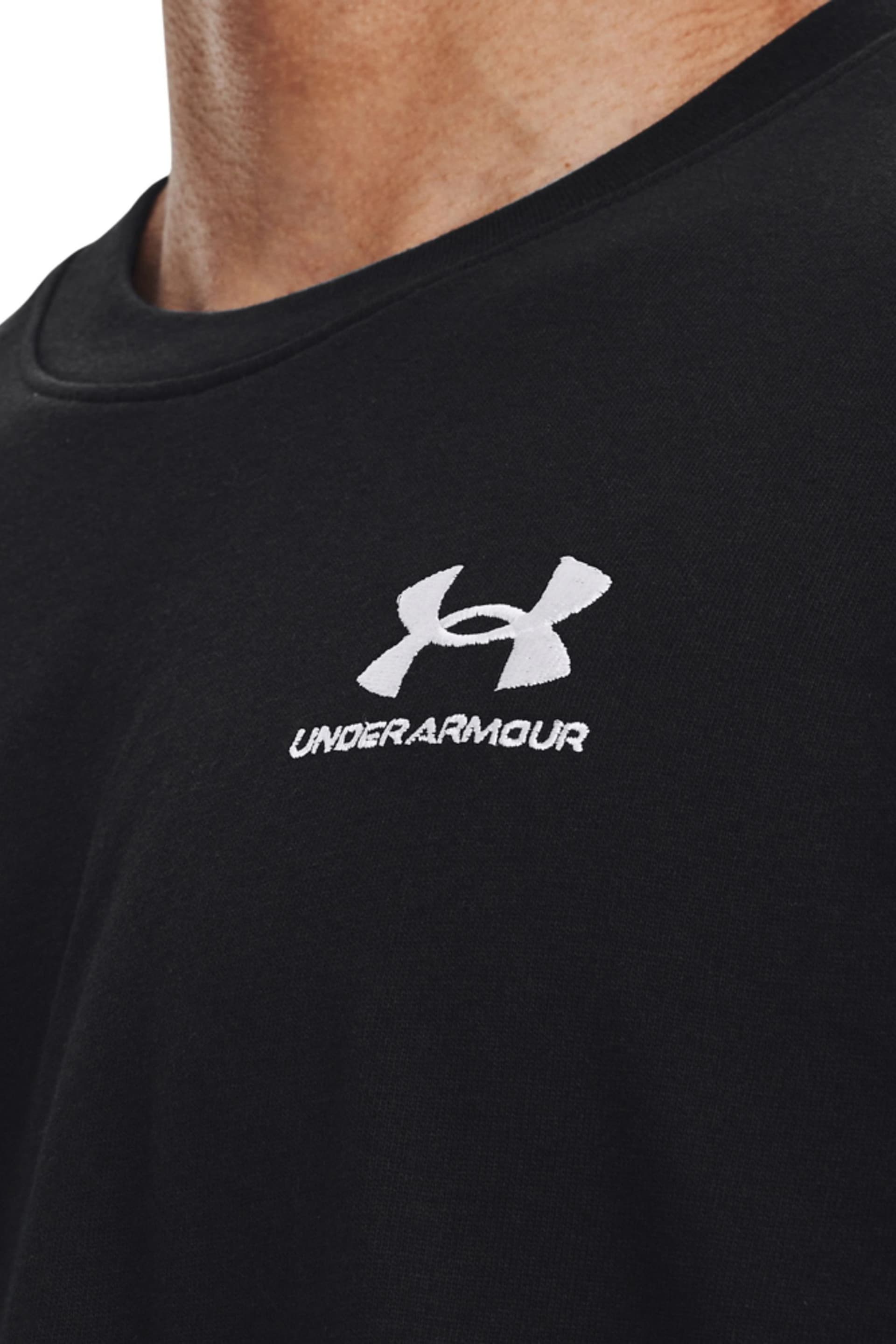 Under Armour Black Logo Heavyweight T-Shirt - Image 4 of 6