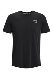 Under Armour Black Logo Heavyweight T-Shirt - Image 5 of 6