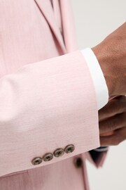 Pink Regular Fit Motionflex Stretch Suit: Jacket - Image 5 of 10