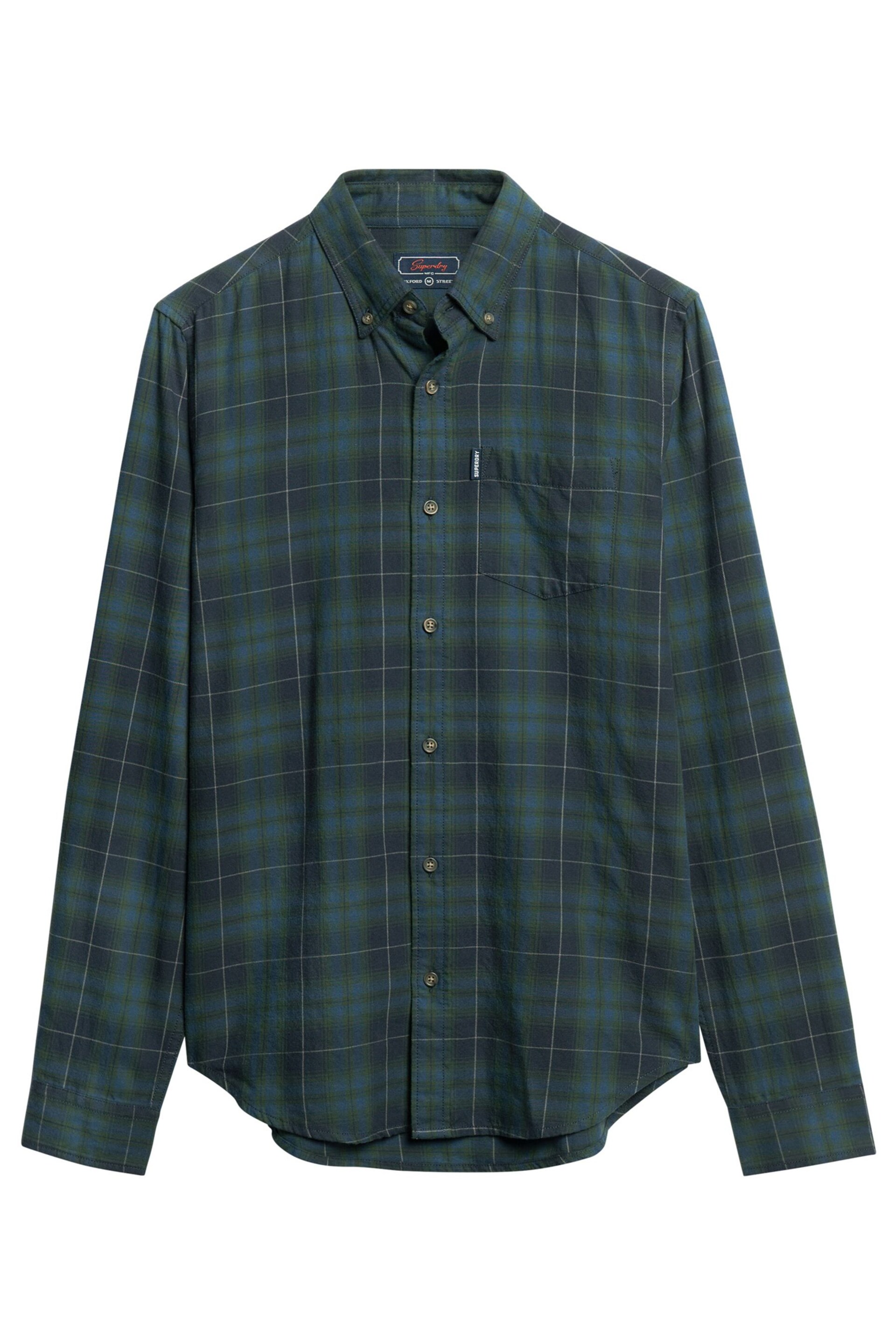 Superdry Green Vintage Check Shirt - Image 4 of 6