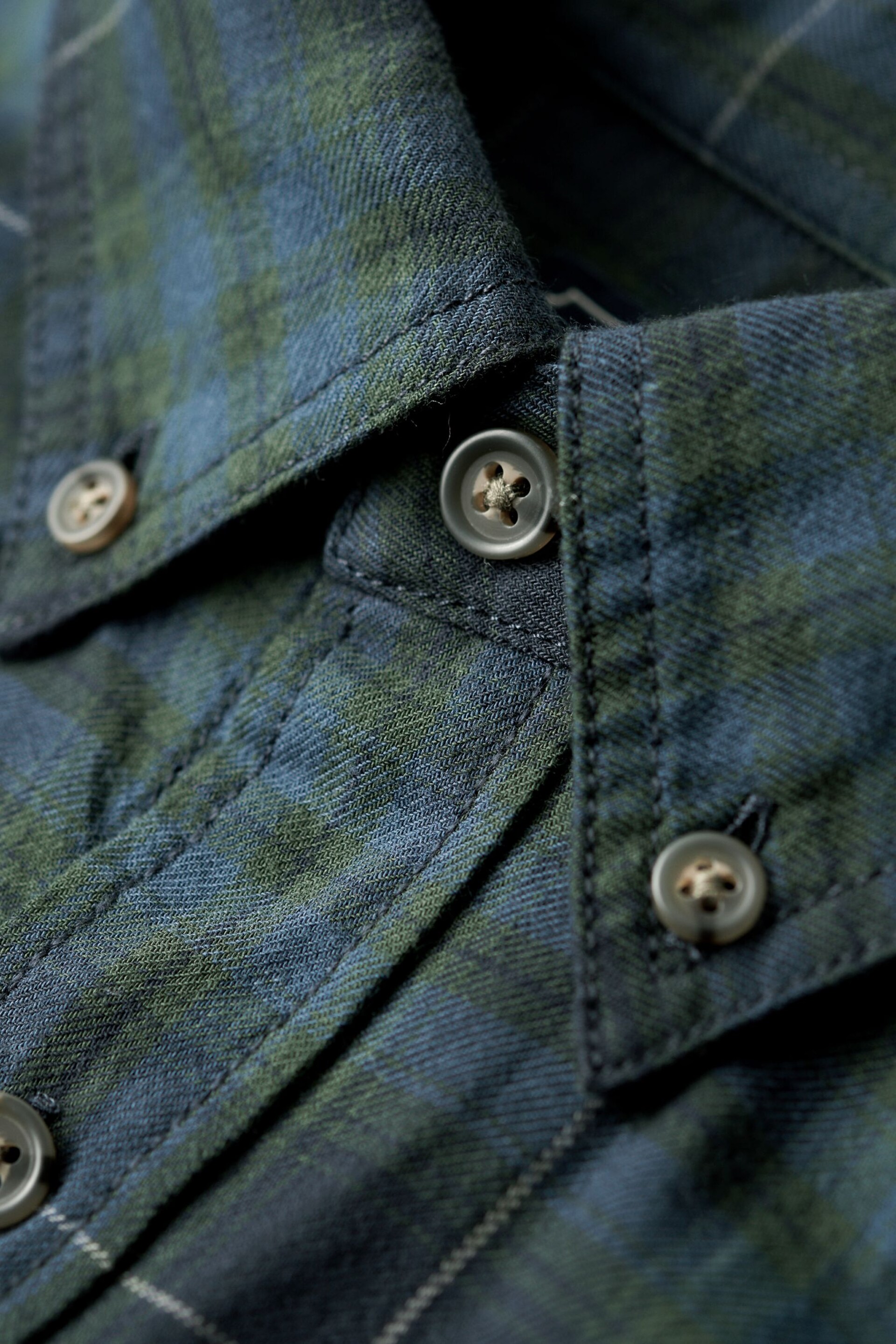 Superdry Green Vintage Check Shirt - Image 5 of 6