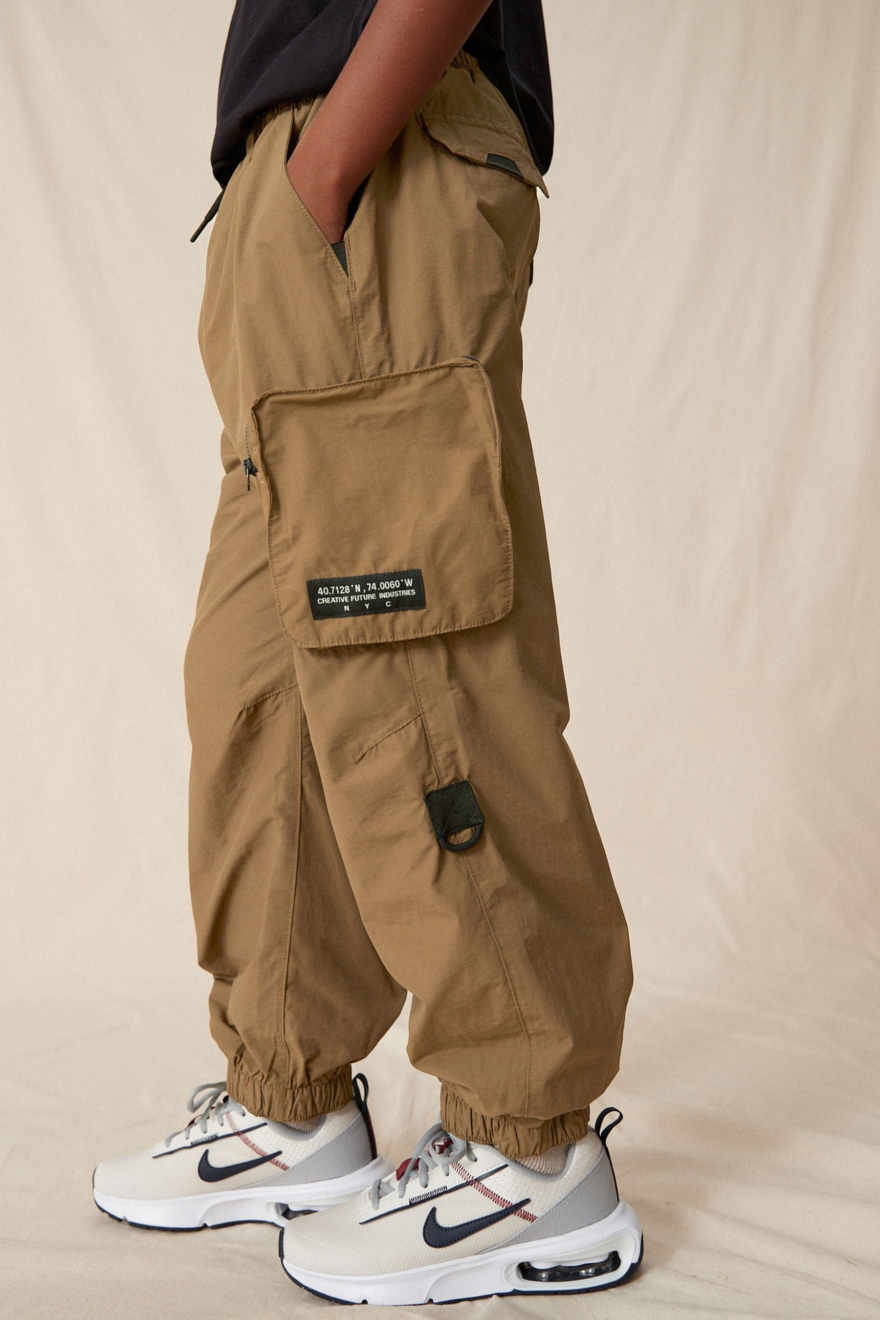 Pantalon cargo marron clearance