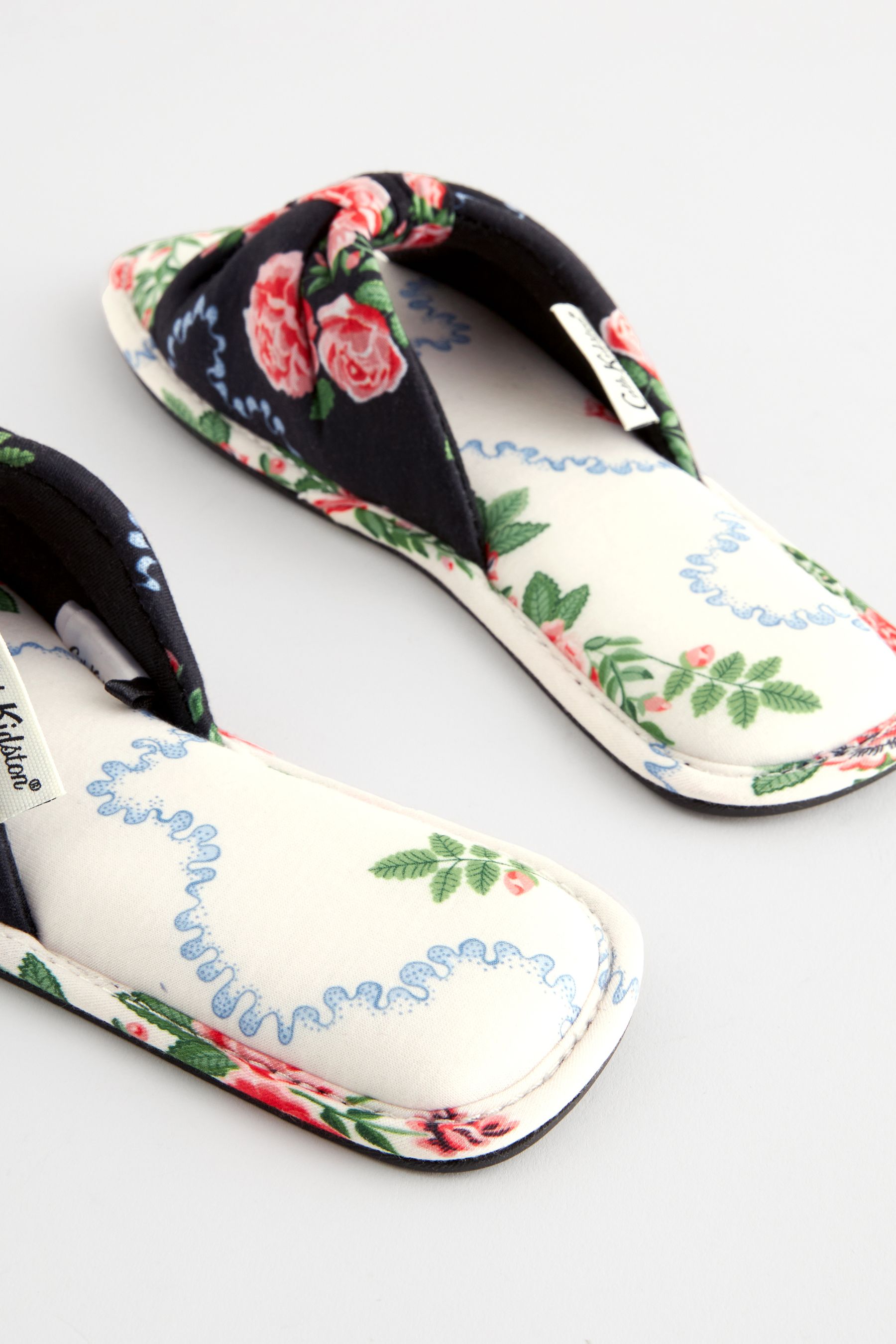 Buy Cath Kidston Monochrome Bow Mule Slippers from the Next UK online shop