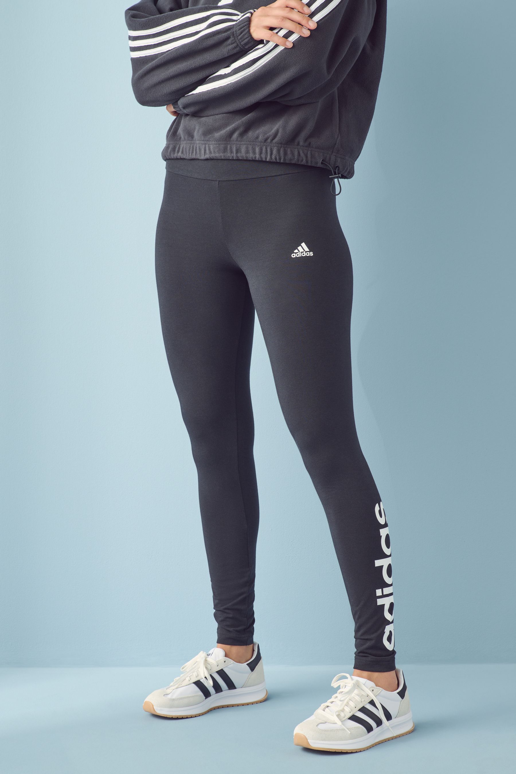 Buy adidas Black Essentials Linear Logo Leggings from Next Canada