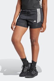adidas Black 3 Strip 2-in-1 Shorts - Image 1 of 6
