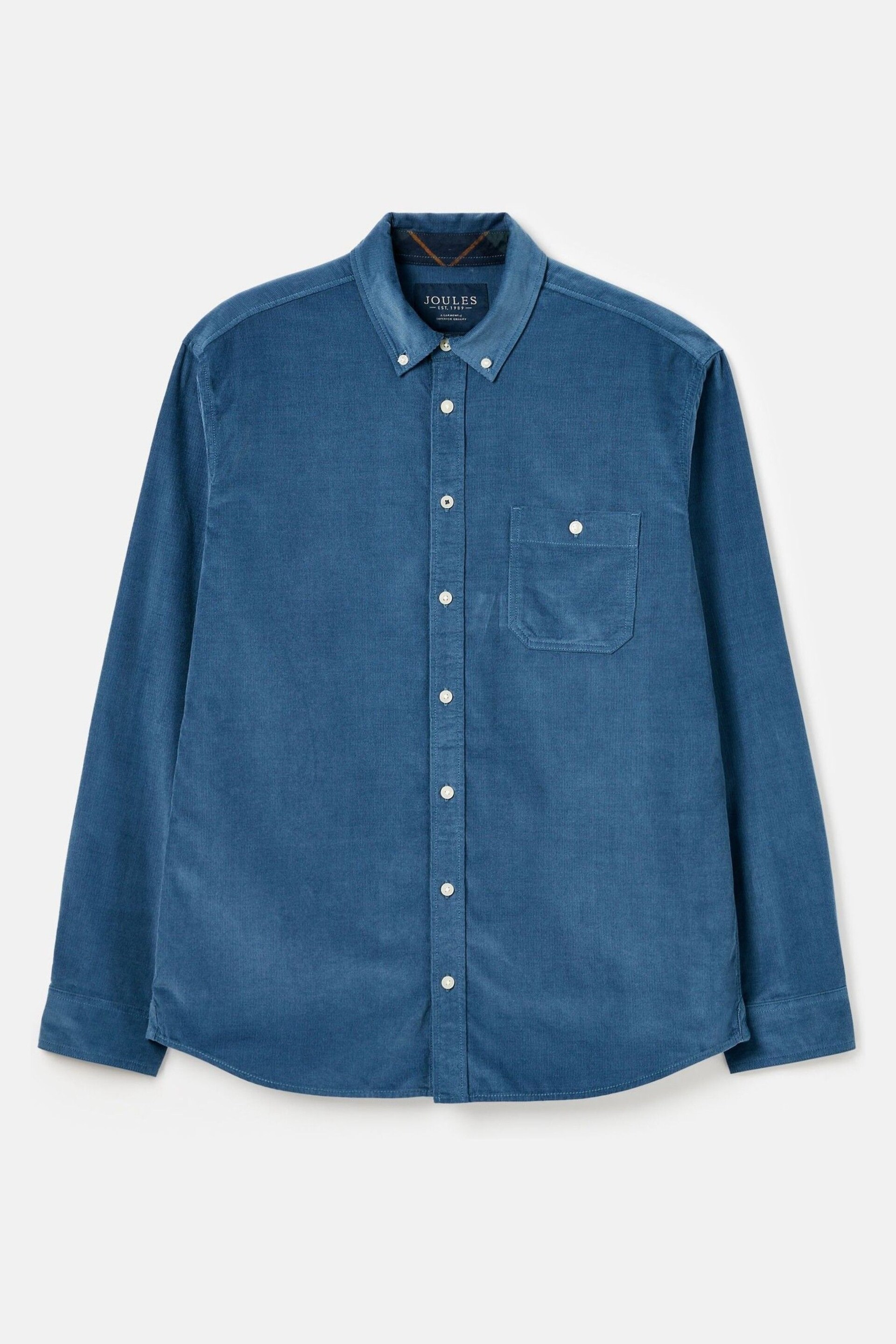 Joules Miller Blue Corduroy Shirt - Image 8 of 8