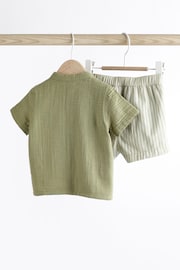 Sage Green Baby Shirt and Shorts Set (0mths-2yrs) - Image 5 of 10