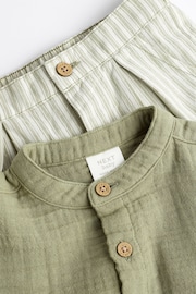 Sage Green Baby Shirt and Shorts Set (0mths-2yrs) - Image 7 of 10