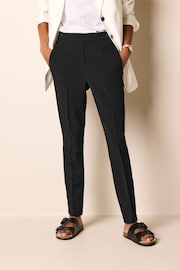 Black Tailored Elastic Back Skinny Leg Trousers - Image 2 of 5