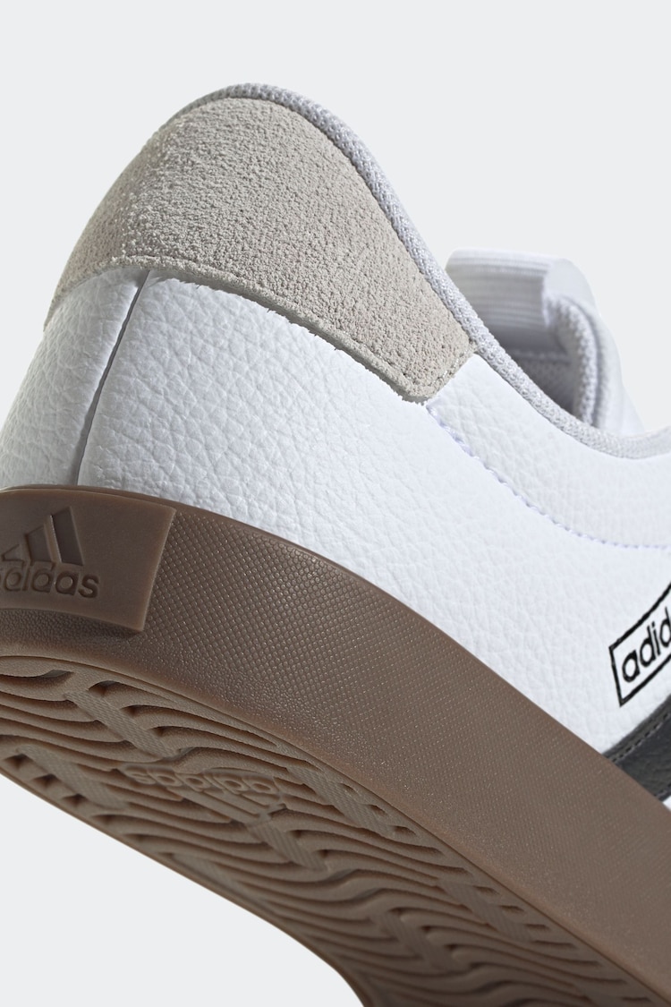 adidas White/Black VL Court 3.0 Trainers - Image 12 of 12